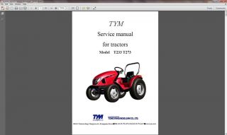   T273 Tractor Repair Service Workshop Manual CD      T 233 273 HST