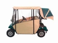   GOLF CART 3 SIDED TXT CUSTOM FIT OVER THE TOP ENCLOSURE Black $298.00