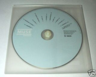 muse showbiz 1999 uk promo cd in bolted perspex sheets