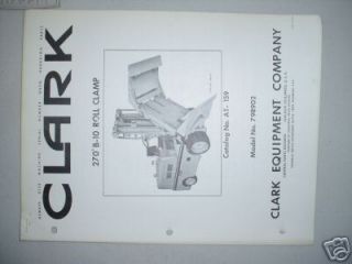 clark 270 deg roll clamp fork lift attachment manual time