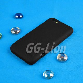 black color. soft Silicone Case Skin Cover for HTC One V T320e