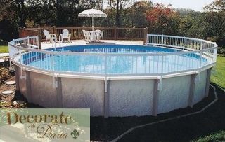FENCE FOR POOLS with 11 Uprights Resin 24H Above Ground GLI Protect A 