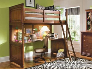 youth cherry full size loft bed unit 984r 344 time
