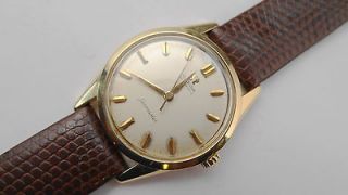 SOLID 18K GOLD OMEGA SEAMASTER AUTOMATIC MENS WATCH SERVICED
