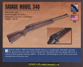 SAVAGE MODEL 340 BOLT ACTION RIFLE .30 30 Atlas Classic Firearms Gun 