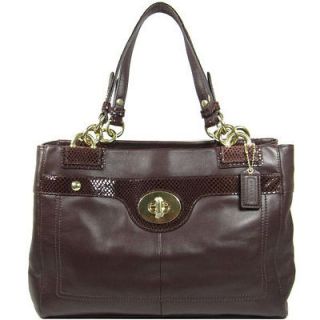   Penelope Leather Carryall Handbag Mahogany 16531 NWT   $358 MSRP