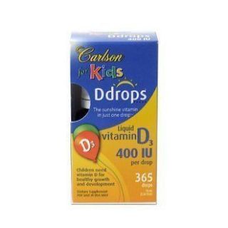 Carlson for Kids D drops Liquid Vit. D3, 400 IU per drop, 365 drops