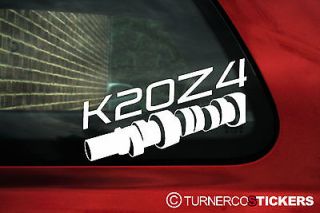 2x K20Z4 engine code cam sticker,For Honda Civic Type R (FN2)