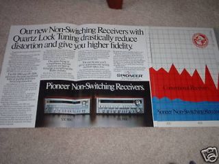 Pioneer 4 page Ad,SX 3800,390​0 Ad,specs,artic​le,1980