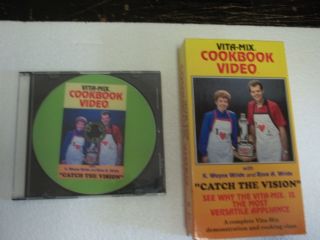 VITA MIX ORIGINAL 2 HOUR VHS DEMO/COOKBOOK CATCH THE VISION