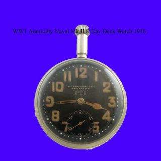 ww1 admiralty air dept military 8 day mk ii watch