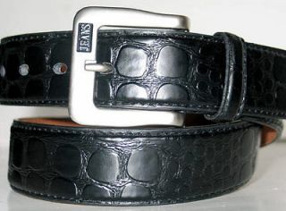 BLACK 1 1/2 Wide Leather BIG CAT SPOTS Sport Belt Silver Buckle 30 