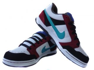 NEW MENS NIKE AIR MOGAN WHITE/TURBO GREEN BLACK SUEDE LEATHER TRAINERS 