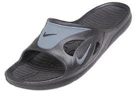NIKE FIRST STRING SLIDE Black Grey 315127 001 Sandal Slide Men 8