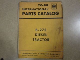international harvester b275 b 275 tractor parts manual time left
