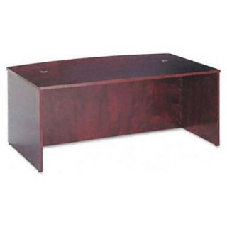 new basyx bw veneer series bow front desk shell 72w