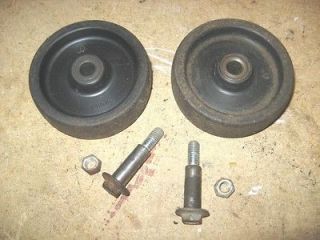 Old Rear Wheels and Mounting Bolts from John Deere 30” Mower Deck