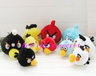 Newly listed One Bulk of 6PCS of angry funny Birds Space Plush,factory 