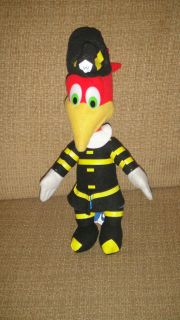 13 Kelly Toy Woody Woodpecker Fireman Stuffed Animal Plush