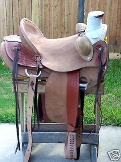 14 1/2 New Western Half Breed Cowboy Roping Wade A Fork Saddle
