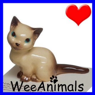   Cat Kitten Siamese Mama Miniature Figurine Small Wee Animal 438