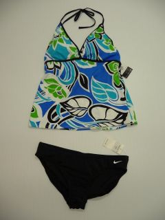 nike womens size 10 floral tankini swimsuit new