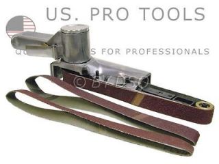 US Pro Professional 20mm Mini Air Belt Sander with 3 Sanding Belts 