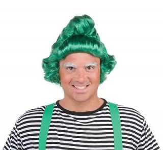Adult Green Factory Worker Oompa Elf Loompa Wig Costume Accessory