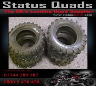 Sun F 25x8x12 / 25x10x12 Full Set Quad ATV Tyres E Marked Honda 