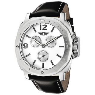 by Invicta Watch 41703 002 Mens White Dial Black Leather