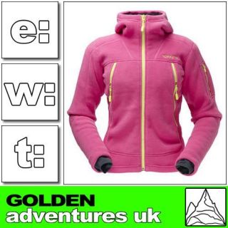 NORRONA   LADIES THERMAL NARVIC WARM 3 ZIP HOOD / MORNING PINK ; HOOD 