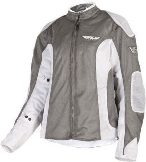 fly women s cool pro mesh motorcycle jacket grey large