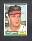 1961 topps baseball 125 steve barber nrmt 