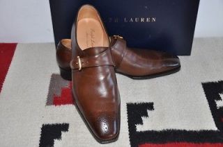 Ralph Lauren PURPLE LABEL Gaziano & Girling Monkstrap Loafer Shoes 10 