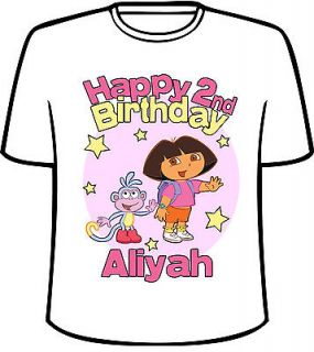 personalized dora the explorer girl birthday t shirt more options t 