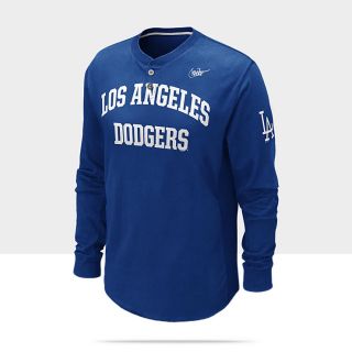 Nike Team MLB Dodgers Mens Henley Shirt 5888DG_401_A