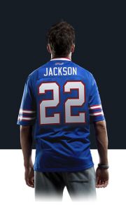    Fred Jackson Mens Football Home Limited Jersey 468914_419_B_BODY