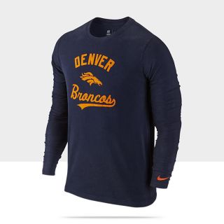Nike Long Sleeve Washed NFL Broncos Mens T Shirt 529246_419_A