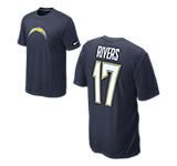   and Number NFL Chargers   Philip Rivers Mens T Shirt 510360_422_A