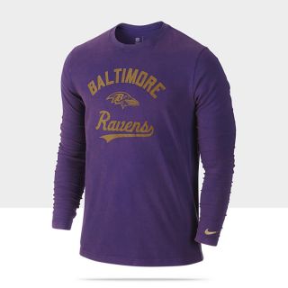 Nike Long Sleeve Washed NFL Ravens Mens T Shirt 529239_566_A