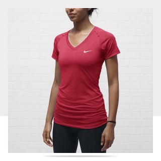 Nike Pro Essentials Fitted V Neck Womens Shirt 458663_611_A
