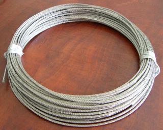  Stainless Steel Cable Wire 7 X 7 Construction 100 feet Long