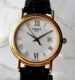 1980s Tissot 1853 18K Solid Gold Manual Wind Ladies Watch All 