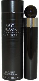 360 Black for Men by Perry Ellis Cologne 3 4 oz EDT Spray New in Box 