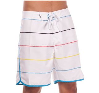 Oakley Retro Stripe White Size 38 Mens Boys XL Surf Swim Boardies 