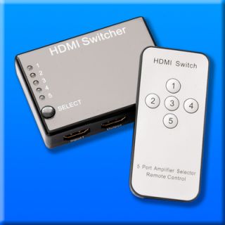 Port HDMI Switch Switcher Selector Splitter Remote