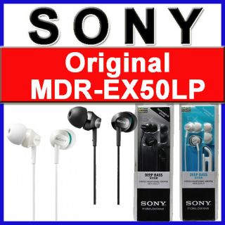 Original Sony MDR EX50LP EX Monitor in Ear Headphones White Black 