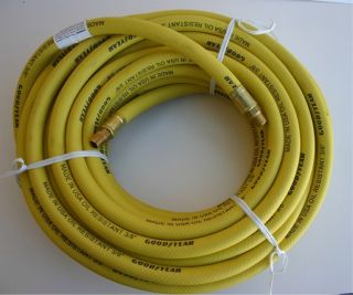 Goodyear Air Hose 50 Foot Yellow Rubber 3 8 x 50 Feet Made in USA 