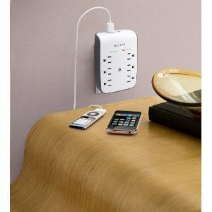 Belkin 6 Outlet Surge Protector with USB Power Strip Protecter Home 