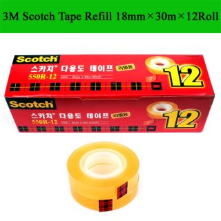 3M Scotch Multipurpose Tape Refill 550R 18mm × 30M 1181  12ROLL 